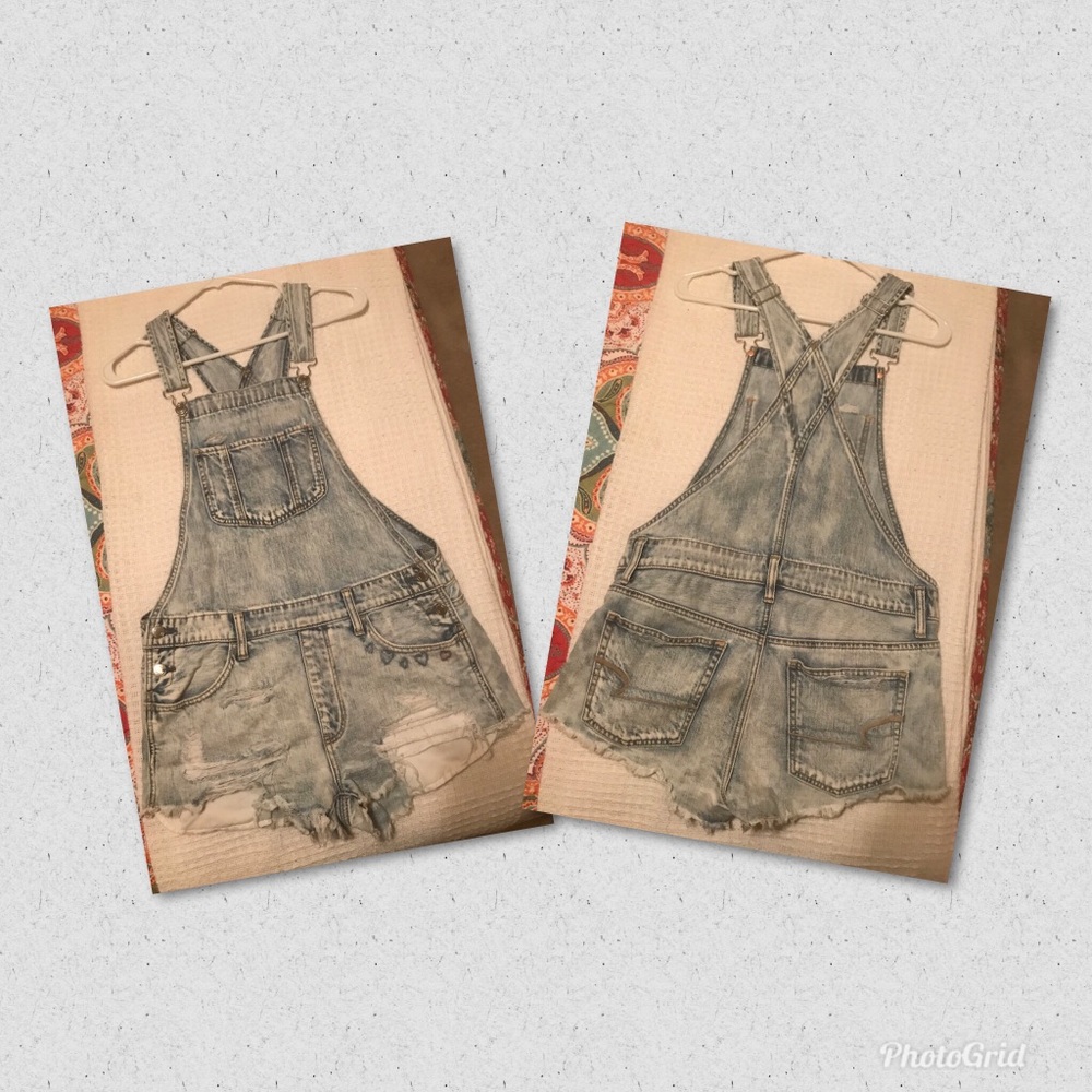 American Eagle Overall Shorts